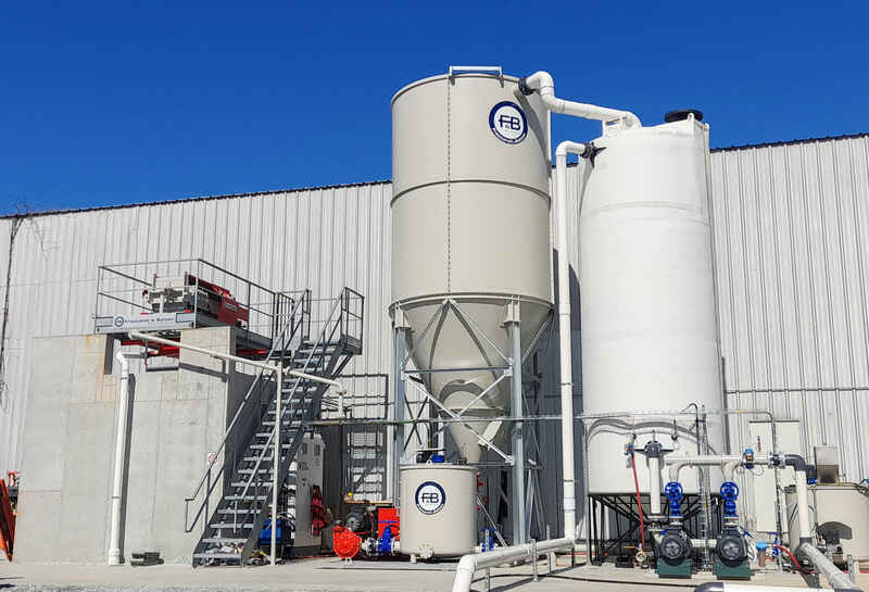 USA |  A New Waste Water Treatment and Slurry Dewatering Plant  for a GRANITE processing line