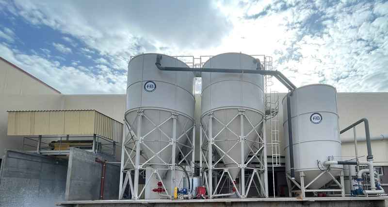 ALGERIA , New waste water treatment and slurry dewatering plant with Automatic Filterpress  -  Capacity 3.400 l/min - CERAMIC