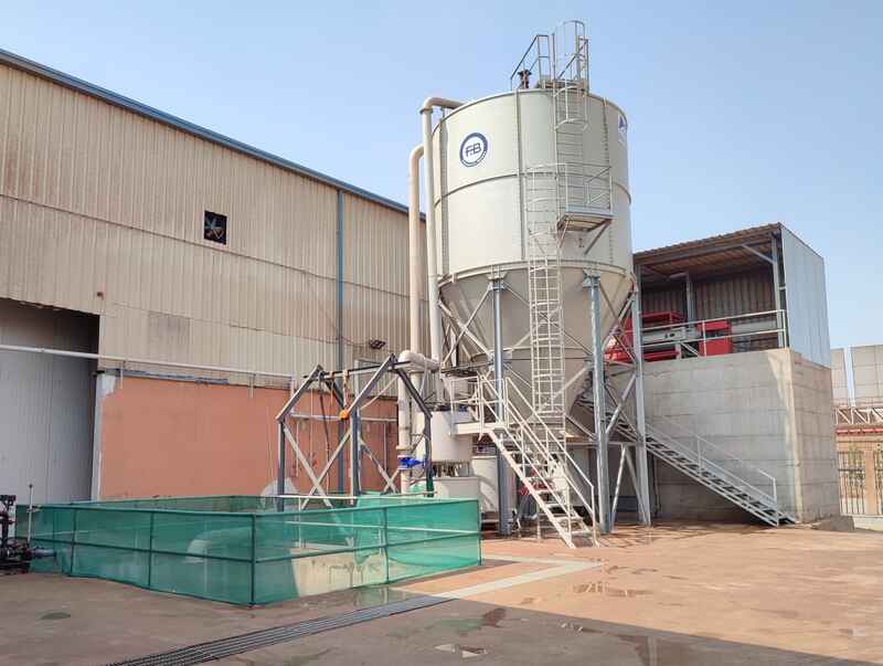 MIDDLE EAST , Innovative  Waste Water treatment and slurry dehydration plant for TERRAZZO TILES processing line