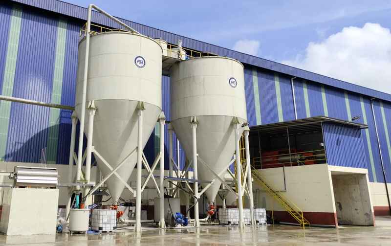 MALAYSIA , a New Innovative Waste Water Treatment and Slurry Dehydration Plant for an ENGINEERED STONE processing line